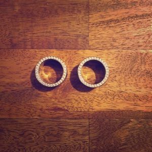 Double Flared Titanium Bling Plugs 7/8